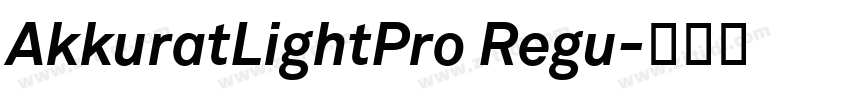 AkkuratLightPro Regu字体转换